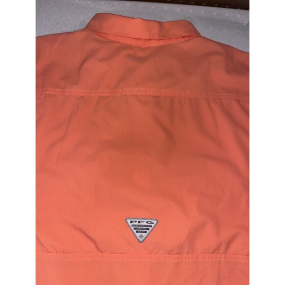 COLUMBIA Omni-Shade PFG Men’s Short Sleeve Shirt with logo Size XL Hunting/Fish - Picture 2 of 3
